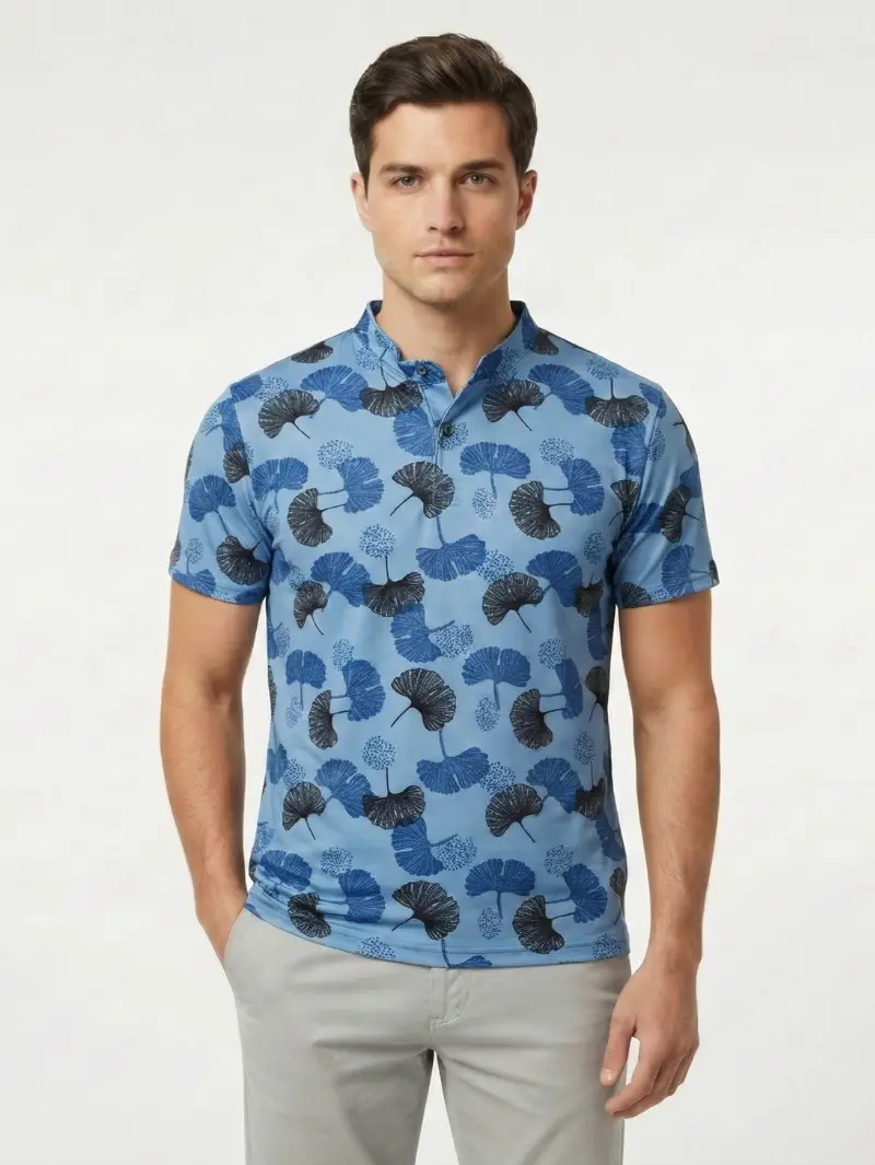 REDBROS CHINESE NECK T SHIRT